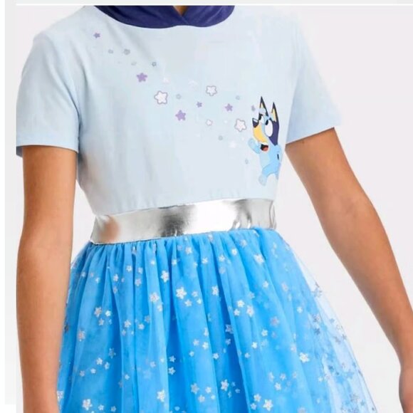 Disney Bluey Cosplay Halloween Costume Dress Hoodie Tulle Dress Outfit - Picture 3 of 5